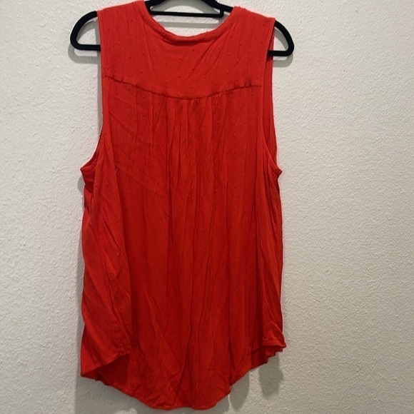 Torrid Harper Swiss Dot Sleeveless Red Tunic Tank 3X - Picture 8 of 10